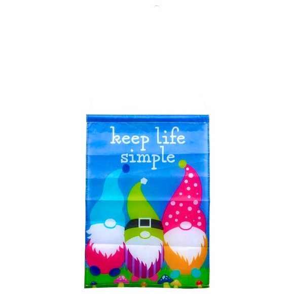 🍄 COLORFUL GARDEN GNOME FLAG 🍄 - Picture 1 of 3